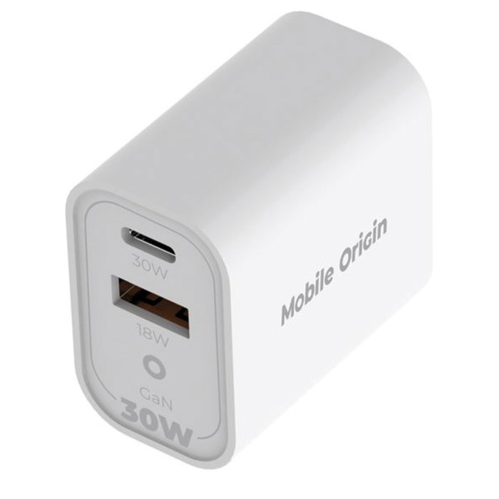 Mobile Origin Chargeur de Voyage GaN 30W MO14 avec adaptateurs EU/USA/UK/AUS Mobile Origin Chargeur de Voyage GaN 30W MO14 avec adaptateurs EU/USA/UK/AUS