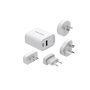 Mobile Origin Chargeur de Voyage GaN 30W MO14 avec adaptateurs EU/USA/UK/AUS