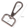 Innspiro Mosquetón Anilla Rectangular Zamak Plata Vieja 19,50 mm, 5u. Upgrade vos projets de maroquinerie avec ces mousquetons résistants et élégants.