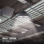 Pro Line Campana industrielle LED Mitope 200W 90º