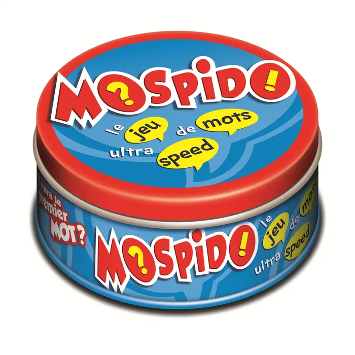 Megableu Mospido Jeu de Société - Jeu de Rapidité avec Cartes pour Apprendre des Mots, 2 Joueurs et Plus, À Partir de 7 Ans, Version Française