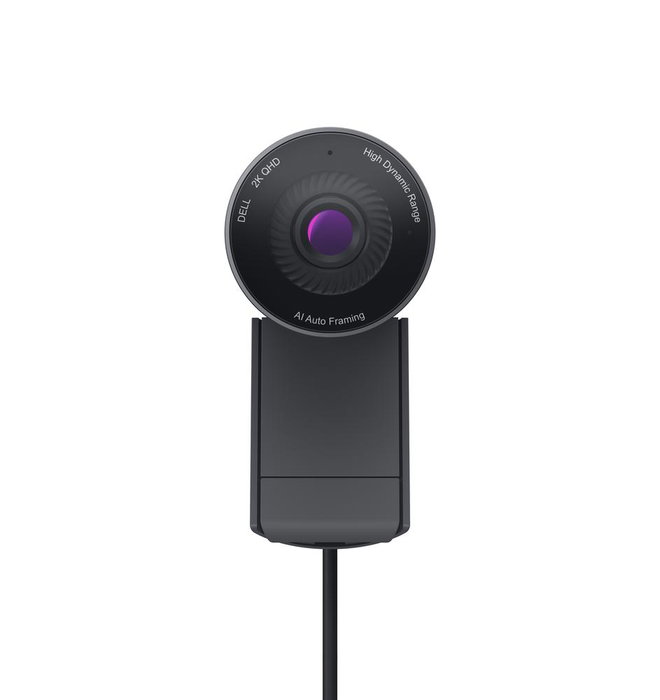 Dell Webcam WB5023 USB 2.0 Full HD 2560x1440 avec microphone intégré et zoom numérique 4x, noir