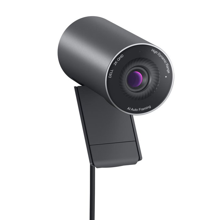 Dell Webcam WB5023 USB 2.0 Full HD 2560x1440 avec microphone intégré et zoom numérique 4x, noir