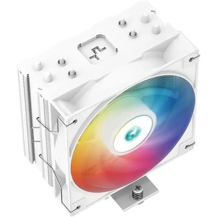 Deepcool Ventirad CPU Gammaxx AG400 ARGB Blanc - Ventilateur PWM ARGB 120mm - Compatible Intel LGA 1700/1200/115x et AMD AM5/AM4