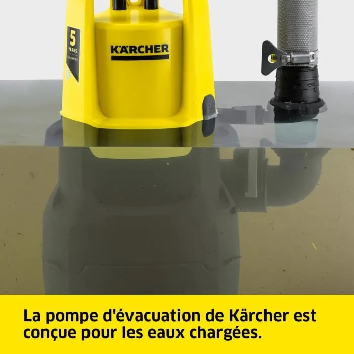 Karcher Pompe d'évacuation SP 9.500 Dirt pour eau chargée, robuste et facile à mettre en œuvre Karcher Pompe d'évacuation SP 9.500 Dirt pour eau chargée, robuste et facile à mettre en œuvre