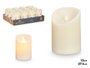 Giftdecor Bougie LED Crème Petite 10 cm Plastique et Cire 7.5 cm (Set de 24)
