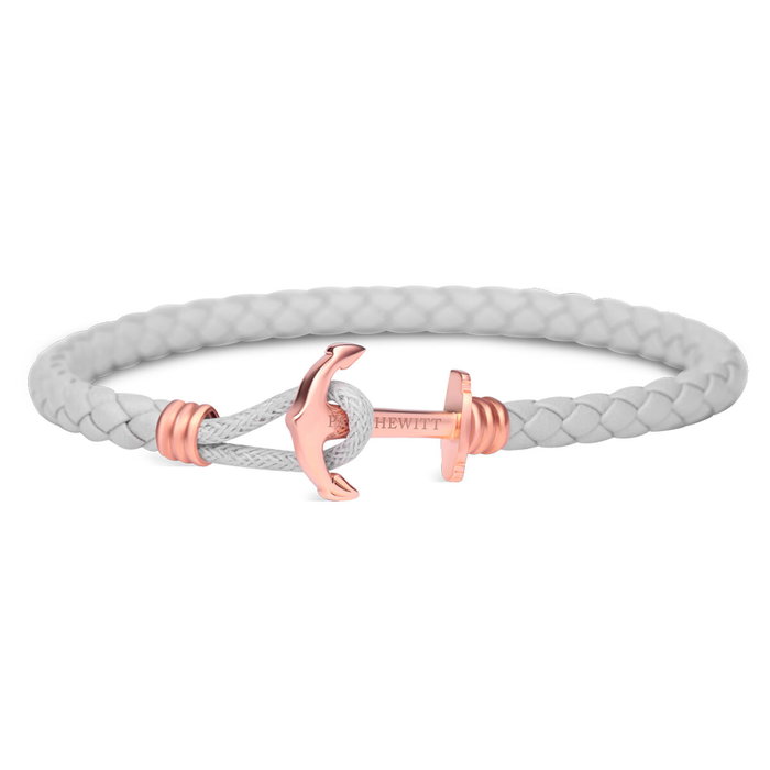 Paul Hewitt Bracelet en Cuir Gris - PHL-L-R-GR-S Paul Hewitt Bracelet en Cuir Gris - PHL-L-R-GR-S
