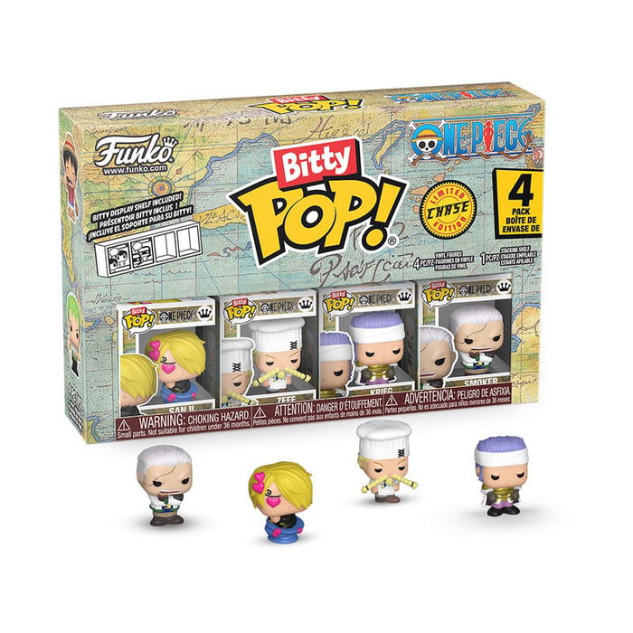 Funko Bitty Pop! One Piece Sanji Pack de 4 figurines