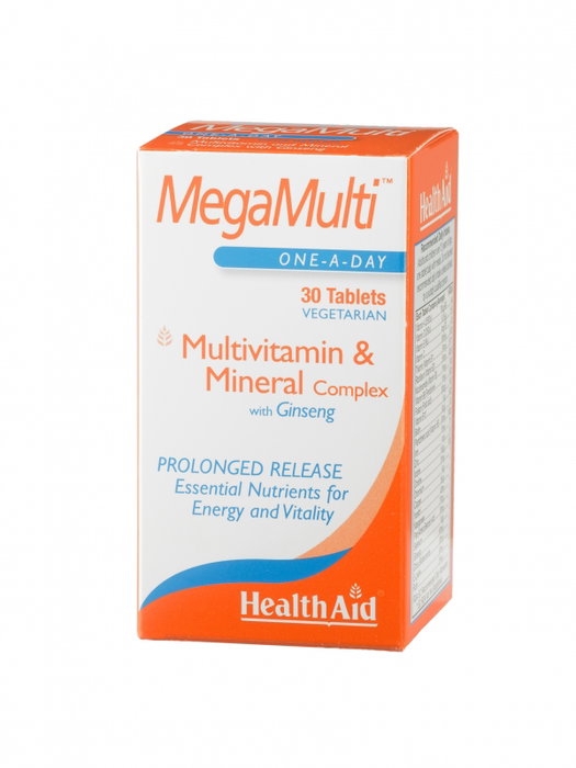 HEALTH AID MEGAMULTI con GINSENG 30 comprimés HEALTH AID MEGAMULTI con GINSENG 30 comprimés