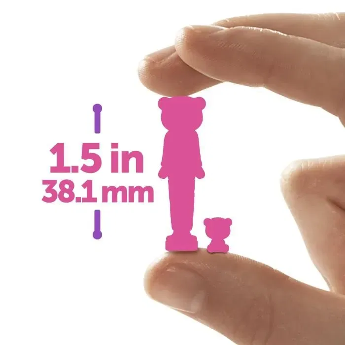 Barbie - JCR15 - Poupée Mini-BarbieLand Cutie Reveal de 3,8 cm avec costume d'animal amovible - Poupée articulée avec mini-animal surprise Barbie - JCR15 - Poupée Mini-BarbieLand Cutie Reveal de 3,8 cm avec costume d'animal amovible - Poupée articulée avec mini-animal surprise