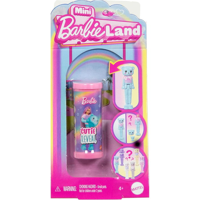 Barbie Mini-BarbieLand Cutie Reveal Poupée de 3,8 cm et son animal