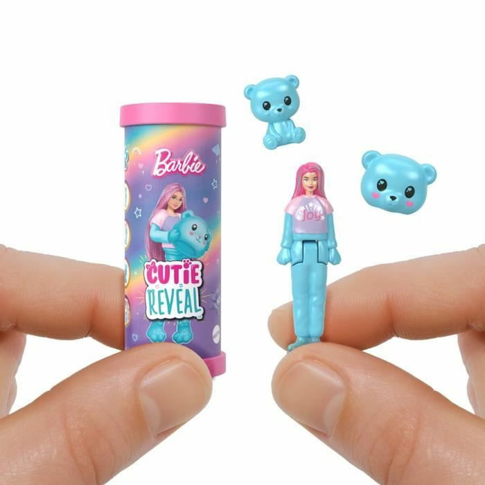 Barbie Mini-BarbieLand Cutie Reveal Poupée de 3,8 cm et son animal