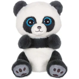 Cutydoos Peluche Panda PING de la collection Plushie Pets - Peluche gris ardoise de 23 cm