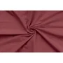 Parure de lit 100% coton renforcé, 1 housse de couette 240 x 220 cm + 2 taies d'oreiller 60 x 60 cm, fermeture boutons et enveloppe, couleur Bordeaux