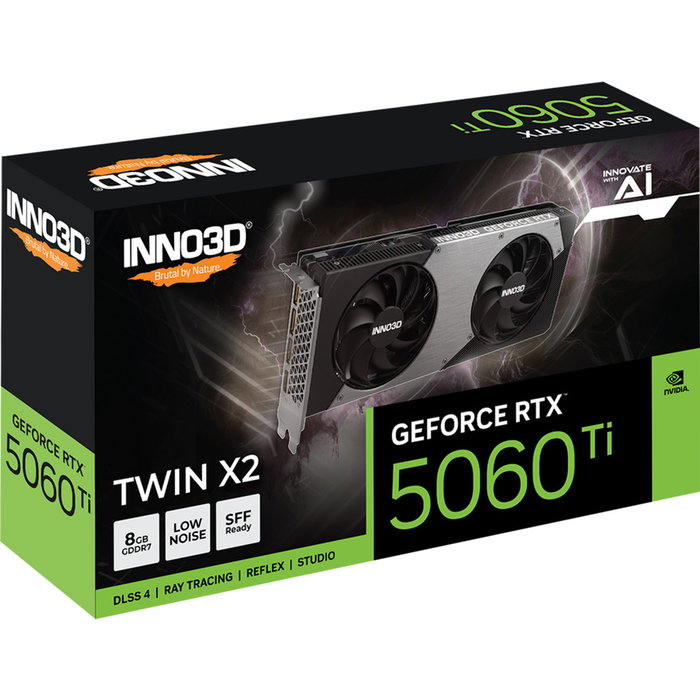 Inno3D N506T2-08D7-193075N Carte Graphique RTX 5060 Ti Twin X2 8 Go GDDR7