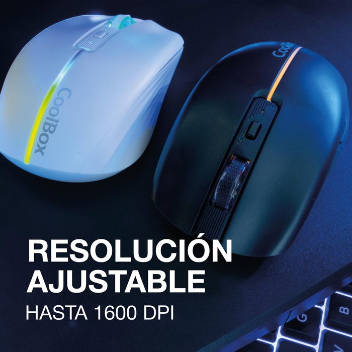 Souris sans-fil CoolBox COO-MOU-W01-W Blanc 1600 dpi