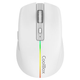 Souris et Tapis de Souris Gaming CoolBox W01 Blanc 1600 dpi