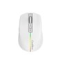 Coolbox Souris Gaming Sans Fil W01 Blanche RGB 6 Boutons USB-C 800-1600 DPI