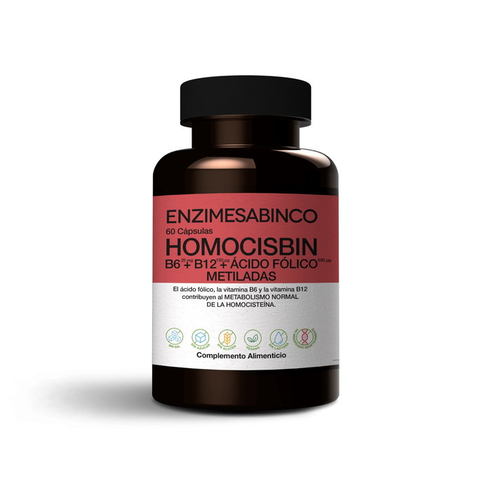 VERMONT HEALTH HOMOCISBIN B6 + B12 + ACIDO FOLICO METILADAS 60cap VERMONT HEALTH HOMOCISBIN B6 + B12 + ACIDO FOLICO METILADAS 60cap