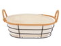 Kinvara Panier Métal Ovalé avec Anses 28x13x20 cm Naturel (Set de 24)