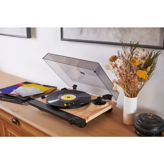 Audio-Technica Platine vinyle AT-LP60XUSB - Lecteur USB, lecture automatique 33/45 tours, noir, avec cellule AT91 et préampli phono