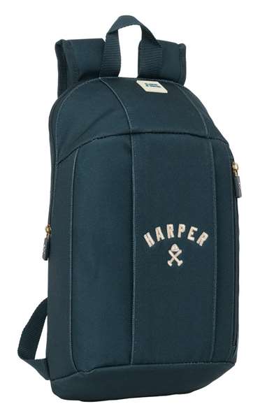Safta Mini sac à dos à fermeture éclair verticale Harper & Neyer 22x39x10cm