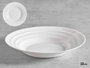 Vivalto Assiette Creuse Ondas Opal 22 cm Blanc – Passe au Lave-vaisselle et Micro-ondes (Set de 24)