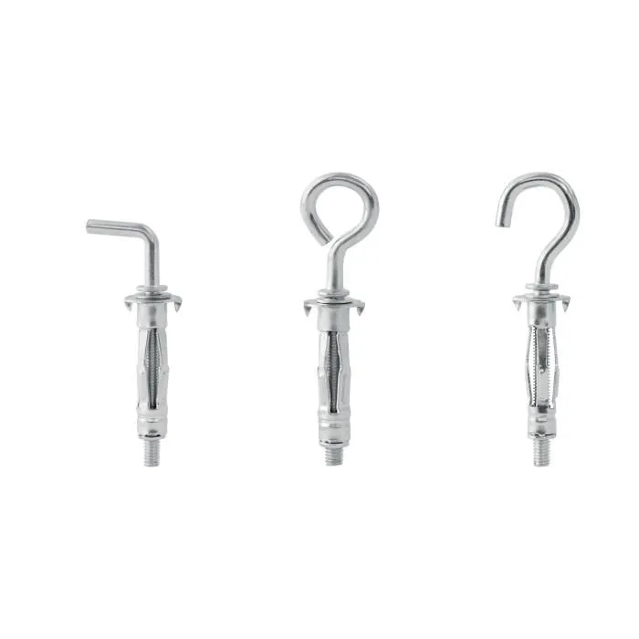 Rapid 5001556 - Chevilles d'expansion métalliques pour cloison plâtre 3-13 mm - Lot de 12 avec crochet, gond et piton - Charge max. 25 kg