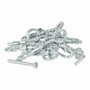 Rapid Lot de 12 Chevilles à Expansion Métal pour Cloison Plâtre 3-13mm avec Vis Crochet Mural, Gond et Piton, Charge Max 25 kg
