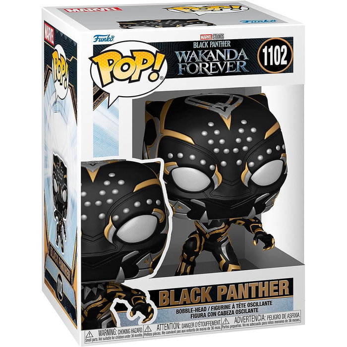 FUNKO POP Marvel Black Panther Wakanda Forever - Figurine en vinyle noire FUNKO POP Marvel Black Panther Wakanda Forever - Figurine en vinyle noire