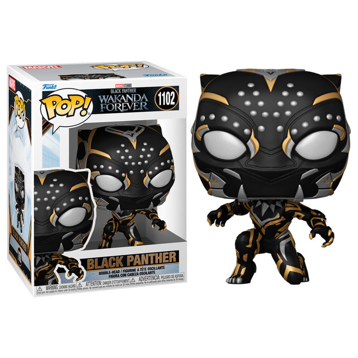 FUNKO POP Marvel Black Panther Wakanda Forever - Figurine en vinyle noire FUNKO POP Marvel Black Panther Wakanda Forever - Figurine en vinyle noire
