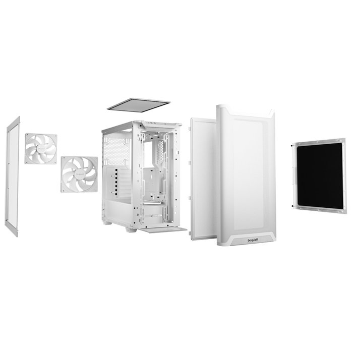 be quiet! Pure Base 501 Airflow Window Blanc sur transparent be quiet! Pure Base 501 Airflow Window Blanc sur transparent