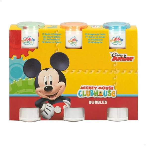 Color Baby Pompero Mickey - Pack de 3 Biberons de 60 ml - Biberon d'Apprentissage pour Enfants à partir de 36 Mois