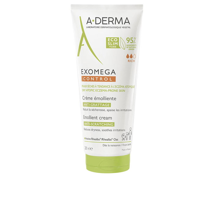 A-Derma Exomega Control Crème Émolliente Apaisante et Hydratante 200 ml pour Peaux Sèches, Sensibles et Atopiques A-Derma Exomega Control Crème Émolliente Apaisante et Hydratante 200 ml pour Peaux Sèches, Sensibles et Atopiques