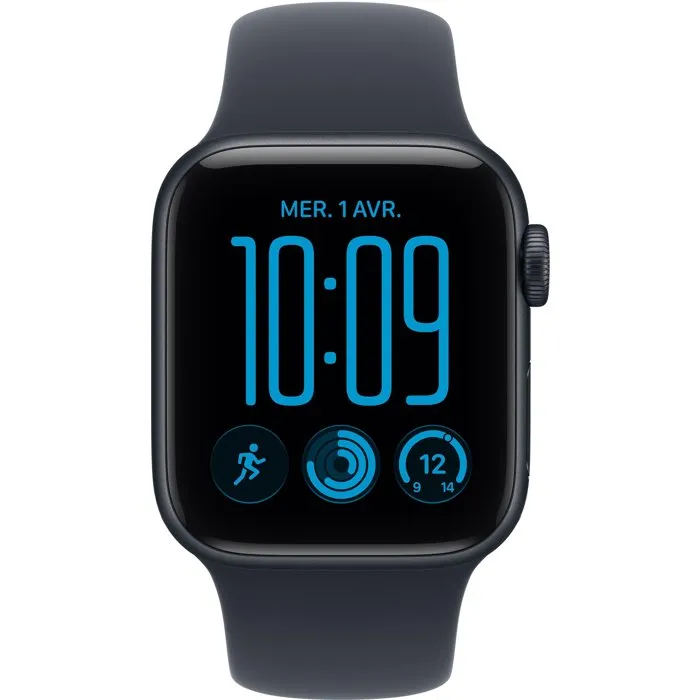 Apple Watch SE 3 GPS - 40mm - Boîtier Midnight Aluminium - Bracelet Navy Blue Sport Band - S/M Apple Watch SE 3 GPS - 40mm - Boîtier Midnight Aluminium - Bracelet Navy Blue Sport Band - S/M