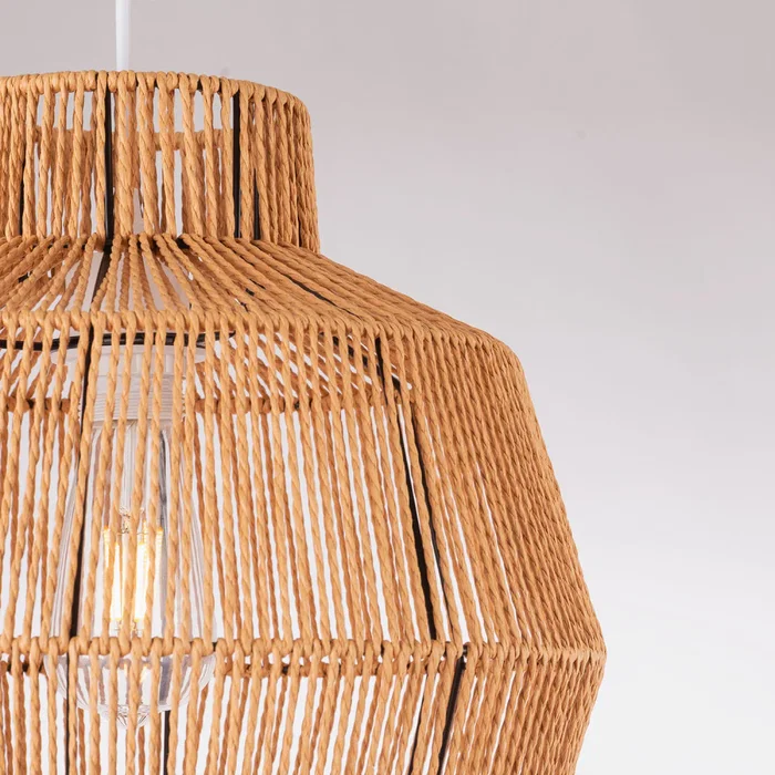Lampe Suspendue "Barishal" Corde Naturelle SKD-P80013 Lampe Suspendue "Barishal" Corde Naturelle SKD-P80013