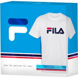 Fila Prestige Eau de Parfum pour Homme EPV 100 ml avec T-Shirt - Coffret Cadeau