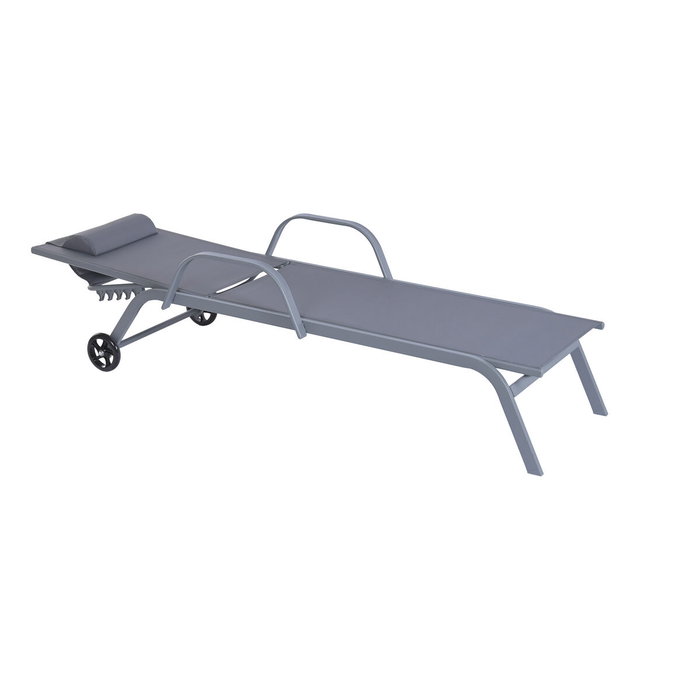 Chaise longue Home ESPRIT Gris clair 199 X 63 X 101 CM