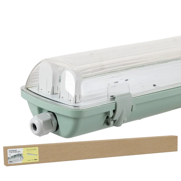 BX3-CX-YH4236T - BX3 LIGHT Luminarium étanche IP65, écran pour 2 tubes LED 2x36W 1200mm, surface/suspendu, pour garage, industrie BX3-CX-YH4236T - BX3 LIGHT Luminarium étanche IP65, écran pour 2 tubes LED 2x36W 1200mm, surface/suspendu, pour garage, industrie