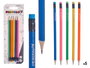 Pincello Set de 5 crayons fluo avec gomme et dimensions 8 x 24.5 x 0.5 cm (Set de 48)