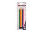 Pincello Set de 5 crayons fluo avec gomme et dimensions 8 x 24.5 x 0.5 cm (Set de 48)