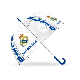 Kids Licensing Parapluie Transparent Real Madrid 46 cm Enfant +3 Ans