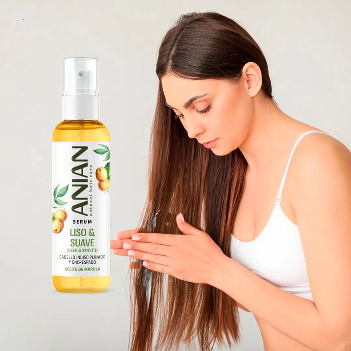 Anian Sérum Lisse & Doux Lumineux Soyeux à l'Huile de Marula Vegan 100 ml