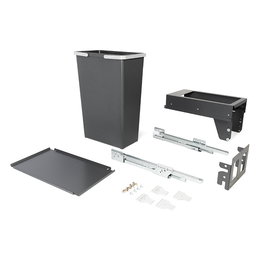 MENAGE CONFORT Corbeille à papier éco­logique avec tirage total et amortisseur - Références M300 / 1X35L et Modulo 400 / 1X42L