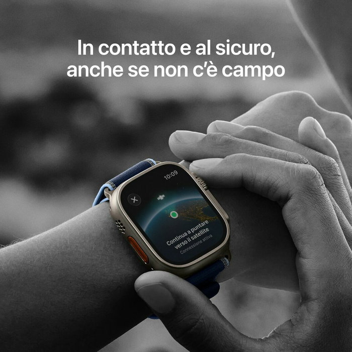 Apple Watch Ultra 3 GPS + Cellular 49mm Titane Noir et Bracelet Trail Loop M/L