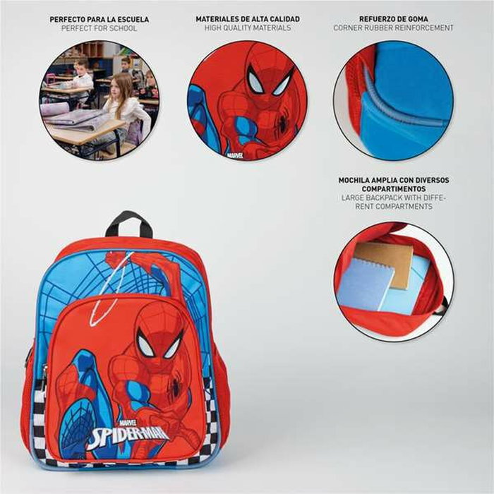 Cartable Spider-Man Rouge 31 x 12 x 38 cm