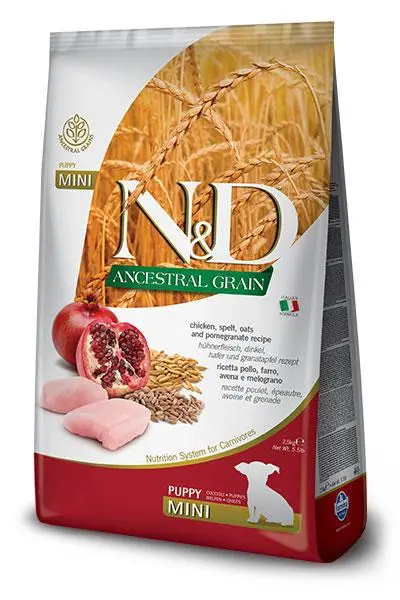 Farmina ND Dog Puppy Ancestral Mini Poulet 2,5kg Farmina ND Dog Puppy Ancestral Mini Poulet 2,5kg