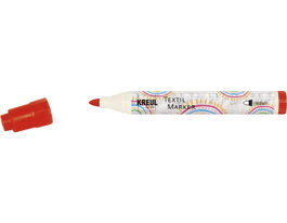 Kreul Rotulador pour textile rouge translucide pointe balle 2-4mm