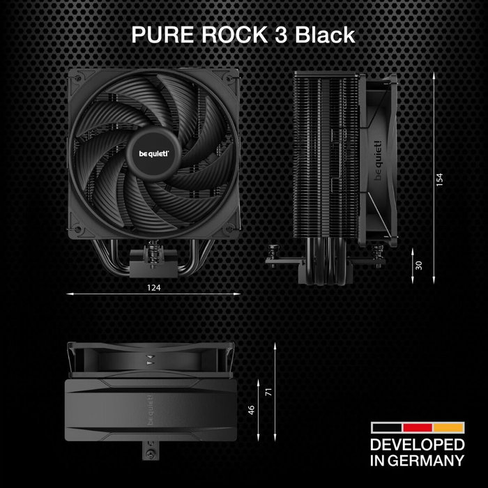 Be Quiet! Pure Rock 3 Black