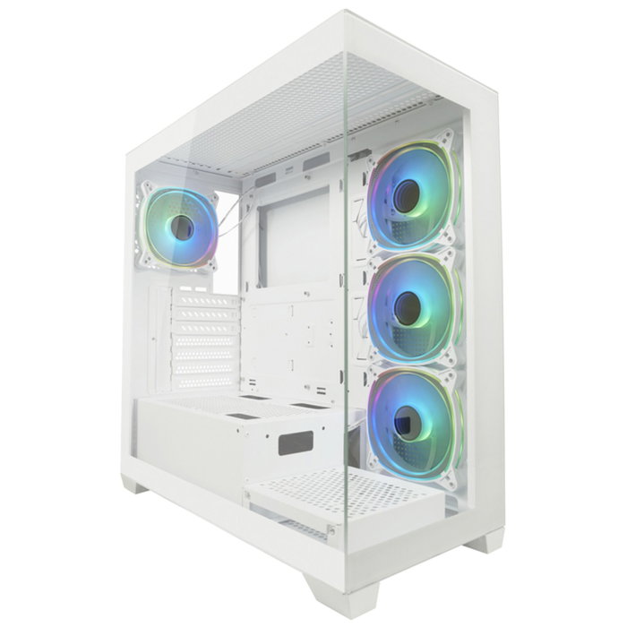 LC-Power LC-715W-ON Midi Tower Gaming Case, Blanc